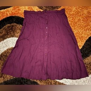 Vintage, Katy D. (Katherine Deene) Purple, Button Down, Skirt